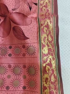 Rust Saree