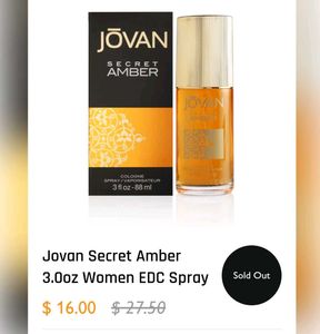 Jovan Secret Amber Spray