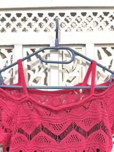 Pink Crochet Top C