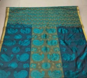 Elegant Teal Saree