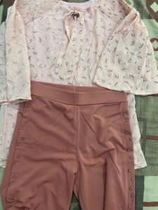 Top With Contrast Pants