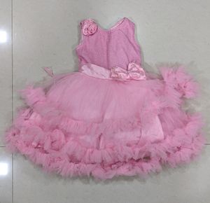Pink Ruffle Party Dress