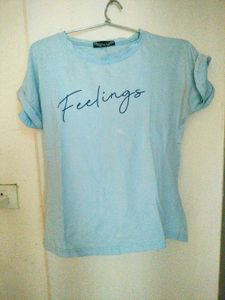 Blue Cotton Tshirt