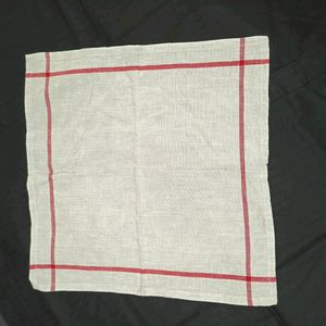 7 Piece White Table Napkins Set