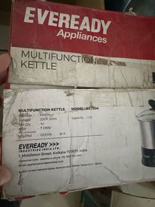 Eveready Unused Kettle 1 Litre