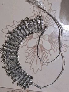 Silver Tone Choker Necklace
