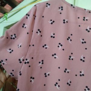 Cute Pink Floral Top