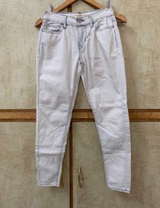 Levis Jeans Off White Denim Women