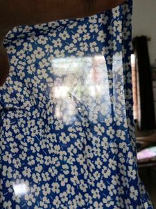 Blue Floral Mini Dress
