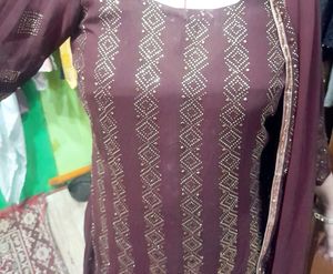 Elegant Maroon Ethnic suit