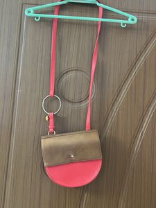 Coral Red Veromoda Sling Bag