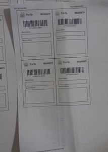 Shipping lebal