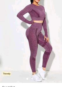 Stylish Purple Gymwear Set 💜
