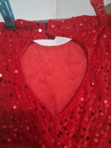 Red Sequin Party Dress