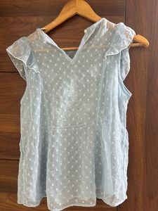 Transparante Sky Blue Top