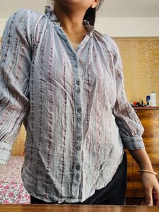 Democracy Striped Shirt - M