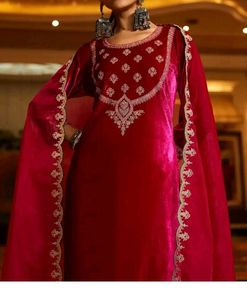 Pink Velvet Palazzo Pants