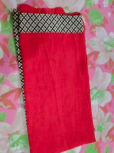 Red Embroidered Kurta