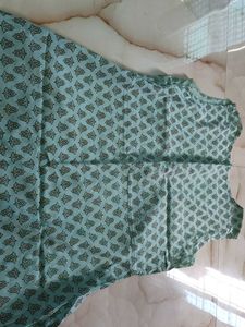 Light Blue Printed Kurti