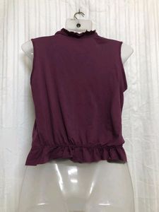 Morgan Purple Sleeveless Top