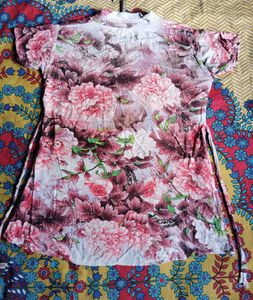 Floral Print Tunic Top