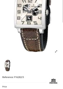 FESTINA Watch ANALOG Registered Model F16282 SWISS
