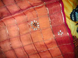 Coral Saree