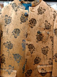 Floral Print Wedding Party Wear Jodhpuri Jacket