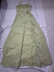 Valerie x Hansel & Gretel Olive Garden Ruffle Gown