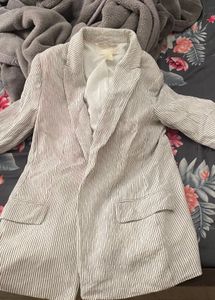 Striped Casual Blazer