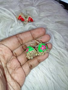 Jhumka Earrings - Colorful Set