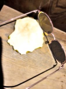 Rose Gold Aviator Sunglasses