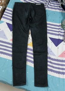 Women Black Jeans With Embroidery