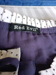 Red Evil Mauve 34 Chest Top