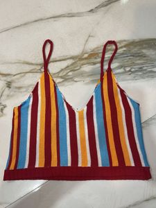 Striped Knit Cami Top