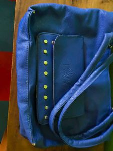 Blue &#39;Paris&#39; Handbag