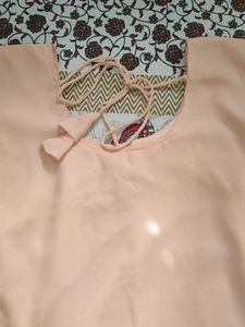 Elegant Peach Kurta Set