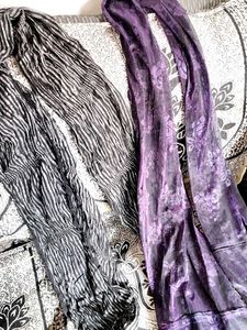 Combo Black White And Purple 💜 Duppta