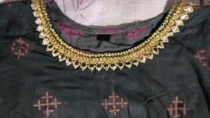 Emerald Green Embellished Kurti