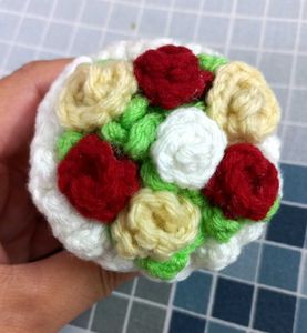 Cute Handmade Crochet Mini Flower Bouquet