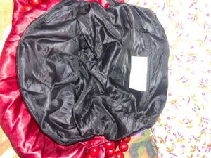 Red Beaded satin Handbag