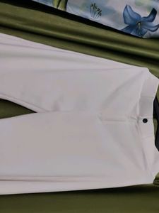 White Wide Leg Trousers