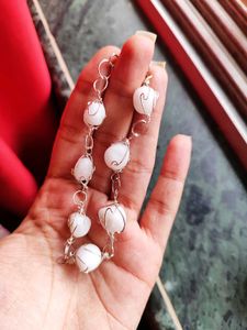 White Stone Jewelry Set