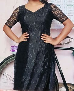 A New Black Customized Kurta Set