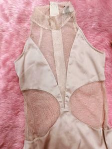 Elegant Pink Mini Dress