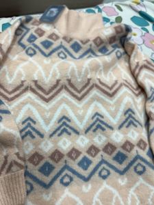 Patterned Knit Sweater