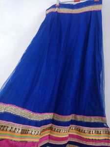 Blue Chaniya Duppata Set Ethnic-Navratri/Wedding