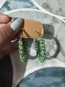 Beaded Hoop Earrings