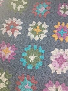 Flowery Crochet Tote Bag