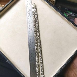 Slightly Used Pure Silver Byzantine Chain 106.390